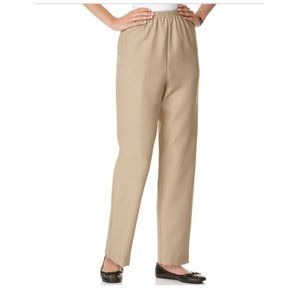 Alfred Dunner Classics Pull-On Straight-Leg Pants